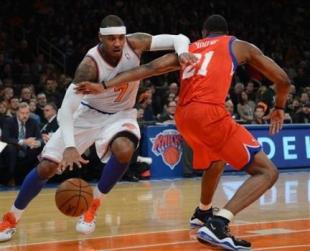 Prigioni marc sus primeros puntos en los Knicks, que superaron a los Sixers