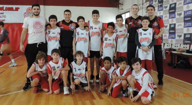 Ramos con Campus de minibasquet