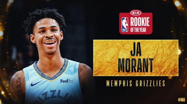 Ja Morant fue elegido ganador del Rookie del ao