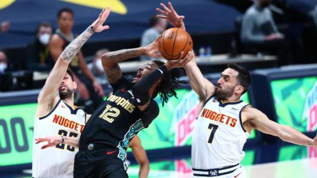 Con la defensa y conduccin de Campazzo, Denver venci a Memphis