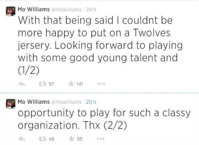 Mo Williams nuevo base de los Timberwolves