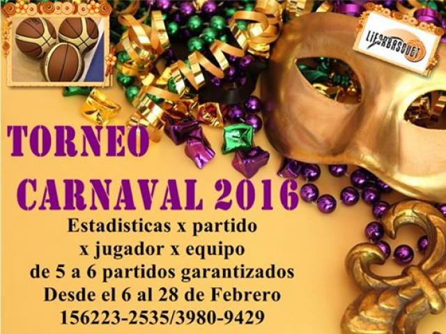 Inscripcin abierta Torneo Carnaval 2016