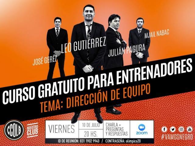 Curso gratuito para entrenadores con Leo Gutirrez