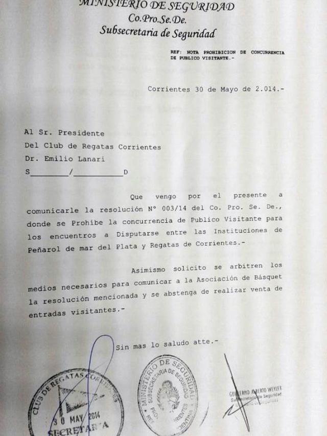 El Co.Pro.Se.De. prohbe la presencia de pblico visitante